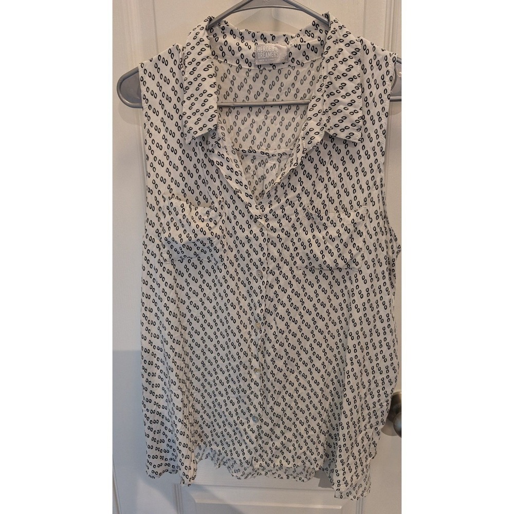 Heroes & Dreamers Button Down Tank Size XL